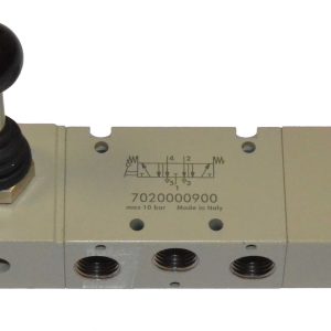 Válvula neumática con palanca angular