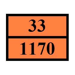 PANEL INFORMATIVO MERCANCIAS PELIGROSAS ADR (ETANOL)AEROFUEL ARF 33-1170