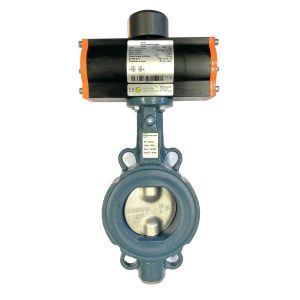 BUTTERFLY VALVE DN100 WAFER VALVE WITH PNEUMATIC ACTUADOR EBRO ARMATUREN Z011-A DN-100 EB5