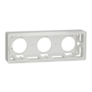 Zócalo de superficie de 3 elementos New Unica Studio Blanco Polar NU800618 Schneider