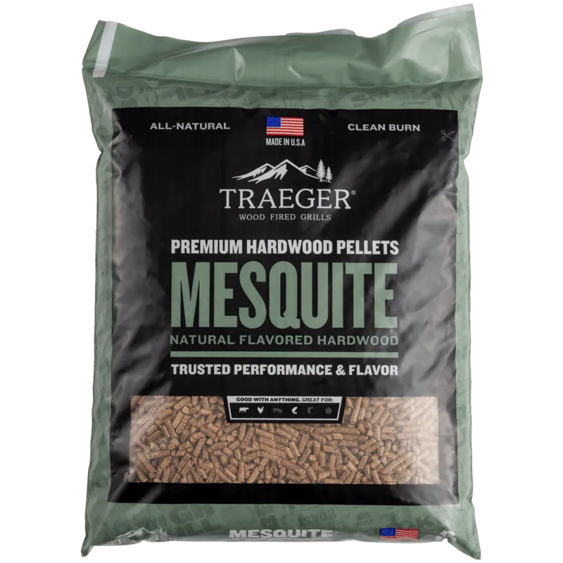 SACO DE PELLETS TRAEGER – MESQUITE 9KG - Imagen 2