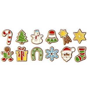 Cortador de galletas navidad 12 unidades tescoma